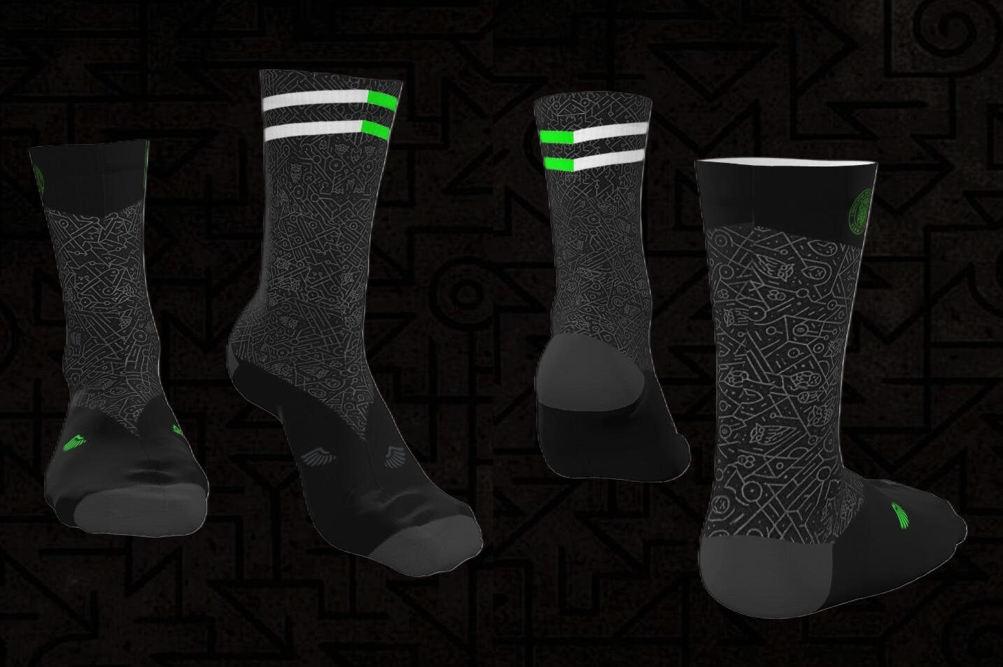 CIVETTA BLACKTRACE Performance Socks – Silent Signal