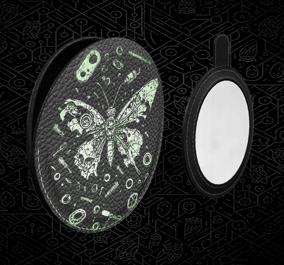 Leather Vanity Mirror – Reflection of Wings