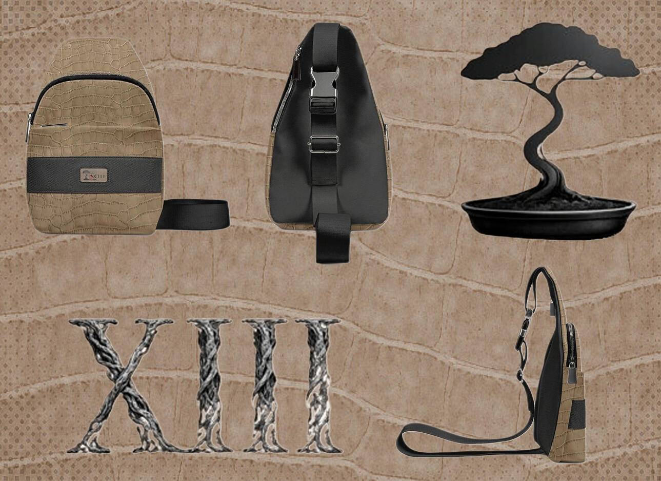 XIII Triangle Crossbody Bag